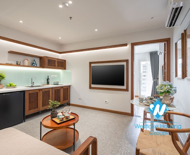Two-Bedroom apartment for rent on Tran Hung Dao street, Hoan Kiem district